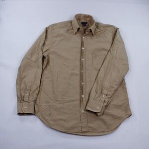 Como Sport Brown Shirt, Size L, 100% Cotton, Made in Italy - Men's